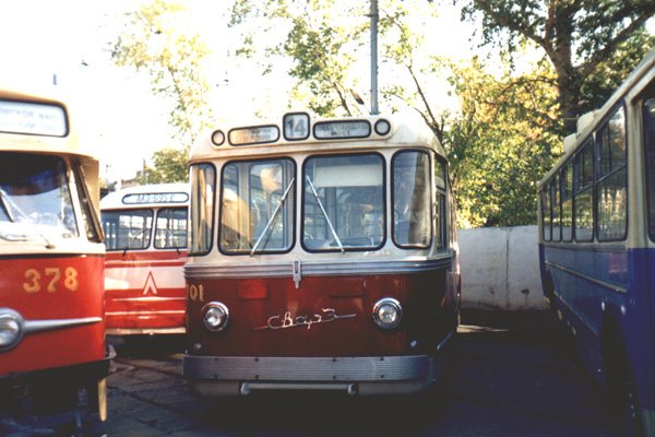 МТБЭС в Музее городского пассажирского транспорта, сентябрь 1999 г.