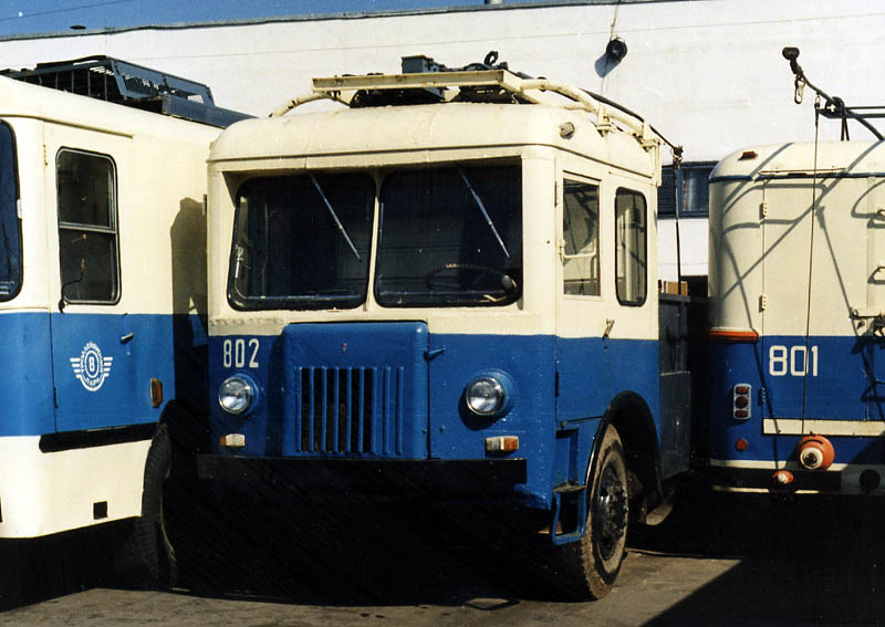 ТГ-4 №802 в 8 троллейбусном парке, 1986 год